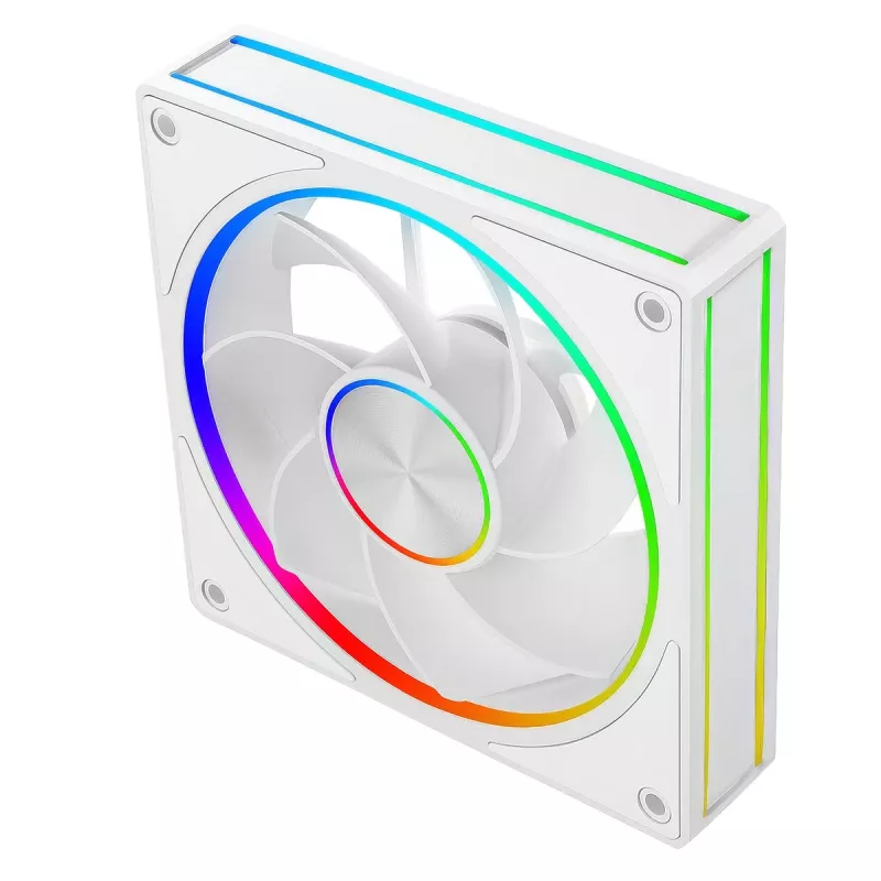 Skriňový ventilátor MODECOM VOLCANO LOOP 120 ARGB Reverse Fan biely 120 mm, PWM, 400–1400 RPM