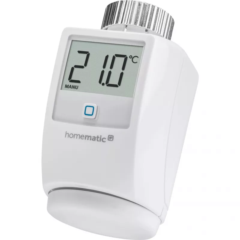 eQ-3 AG Homematic IP HMIP-eTRV, RF, 868,3 MHz, biela, M30 x 1,5, IP20, digitálny