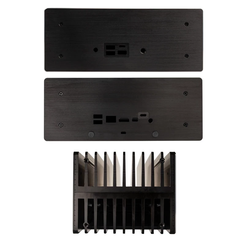 Akasa Turing ABX UCFF Bezventilátorová skriňa pre AMD Mini PC (Gigabyte BRIX 4000U), hliník, čierna