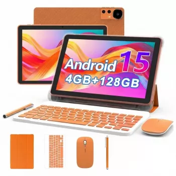 EXTRALINK TABLET CP31 WiFi ANDROID 15.0, 10.1”, 128GB, kamera 2MP+8MP ORANŽOVÁ
