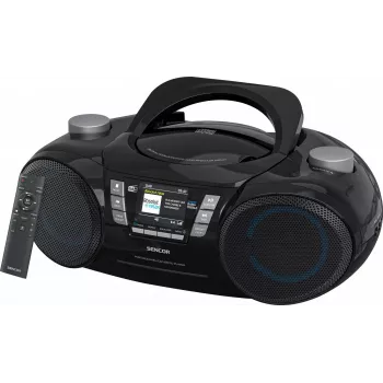 Prenosný DAB+ CD/MP3/USB/SD Bluetooth prehrávač SENCOR SPT 6510DB — DAB+, Bluetooth 5.3, 16 W RMS, CD/USB/SD, 2,4