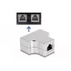 DeLOCK RJ45 splitter T adaptér 1 x RJ45 konektor samica na 2 x RJ45 konektor samica Cat.5e STP
