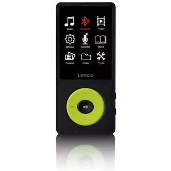 MP3 prehrávač Lenco Xemio-860GN 8 GB čierny/limetkovozelený LCD 18h prehrávanie