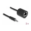 Audio kábel DeLOCK RJ-45 3,5 mm čierny 87858