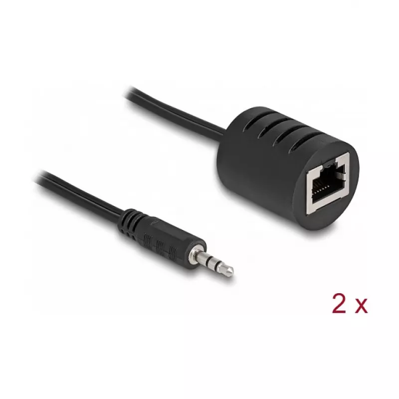Audio kábel DeLOCK RJ-45 3,5 mm čierny 87858