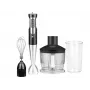LAFE BlendMix BRK-003A set ručného mixéra, 800 W, 2 rýchlosti, turbo, nôž z nerezovej ocele, pohár 0,6 l, čierno-strieborný