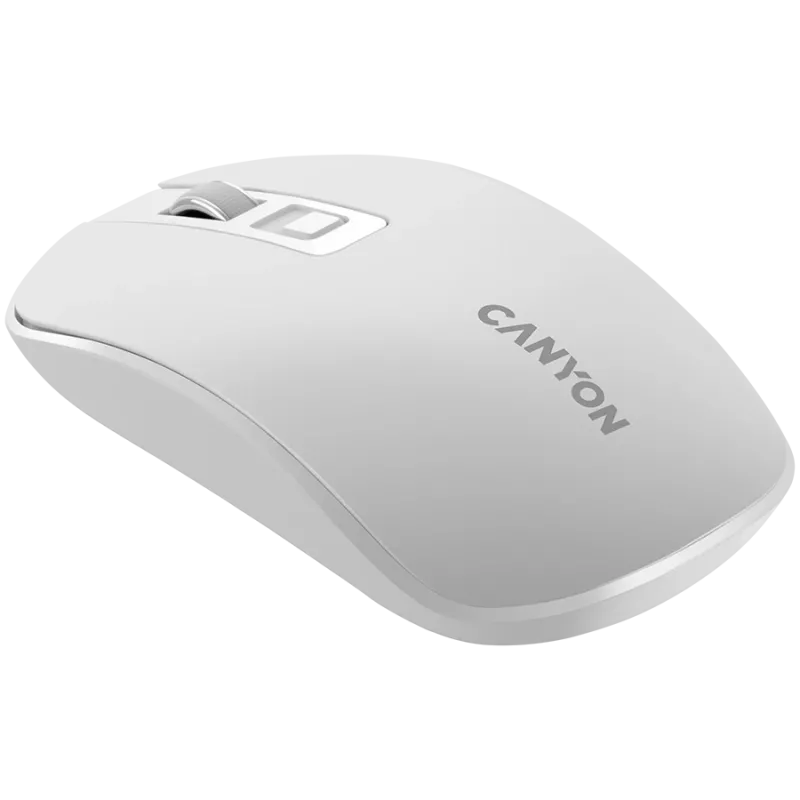 CANYON myš MW-18 wireless charge perlovo-biela
