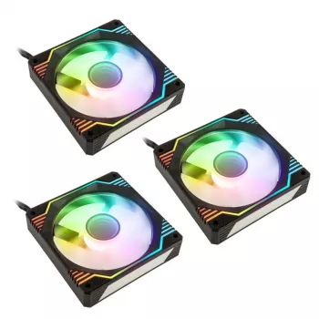 Balík ventilátorov 120mm Kolink Umbra X ARGB PWM — 3 ventilátory, vysoký výkon, model UMBRA X 120MM 3PK