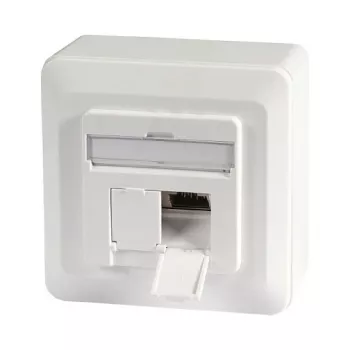 EFB-Elektronik dátová zásuvka Kat.6A 500MHz hore/dole, na omietku, 2xRJ45, RAL9010 výrobca: EFB Elektronik (ET-25133AV5-R)