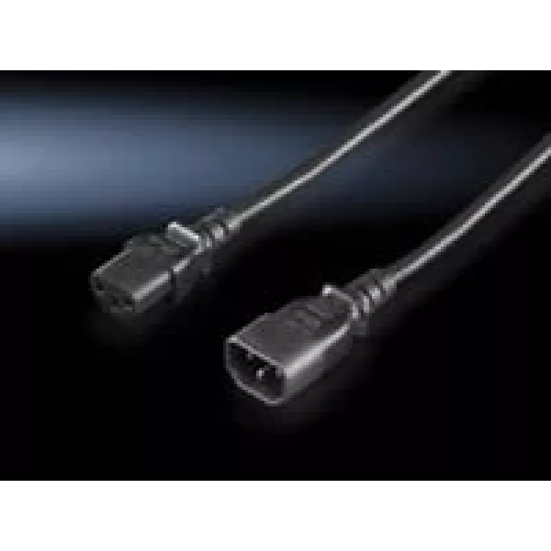 Napájací kábel Rittal DK 7200.215 čierny 1,8 m C14 C13