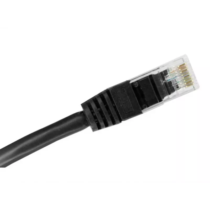 Alantec KKU5CZA1 sieťový kábel čierny 0,25 m Cat5e U/UTP (UTP)