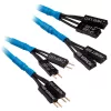 Súprava predlžovacích káblov predného panela Corsair Premium Sleeved, modrá