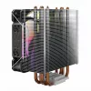 CPU vzduchový chladič SAVIO SAVGCOVORTEXX2ARGB s 4 heatpipes, 120-mm-ARGB ventilátor, čierny