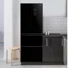 French-Door chladnička s mrazničkou Sam Cook PSC-WG-1020AA/B 351 l, energetická trieda E, čierna