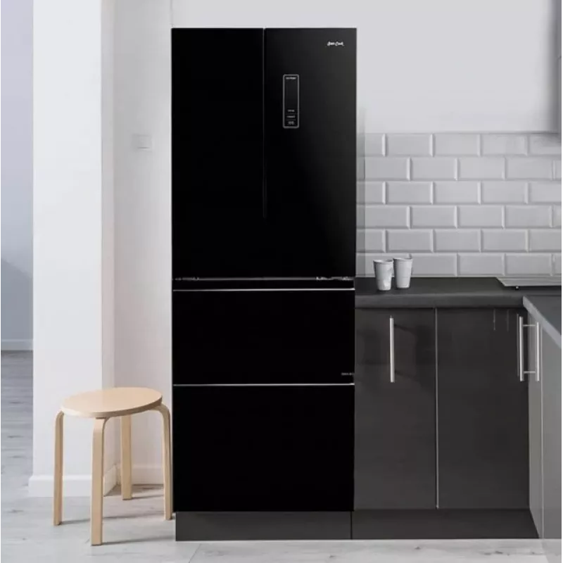 French-Door chladnička s mrazničkou Sam Cook PSC-WG-1020AA/B 351 l, energetická trieda E, čierna