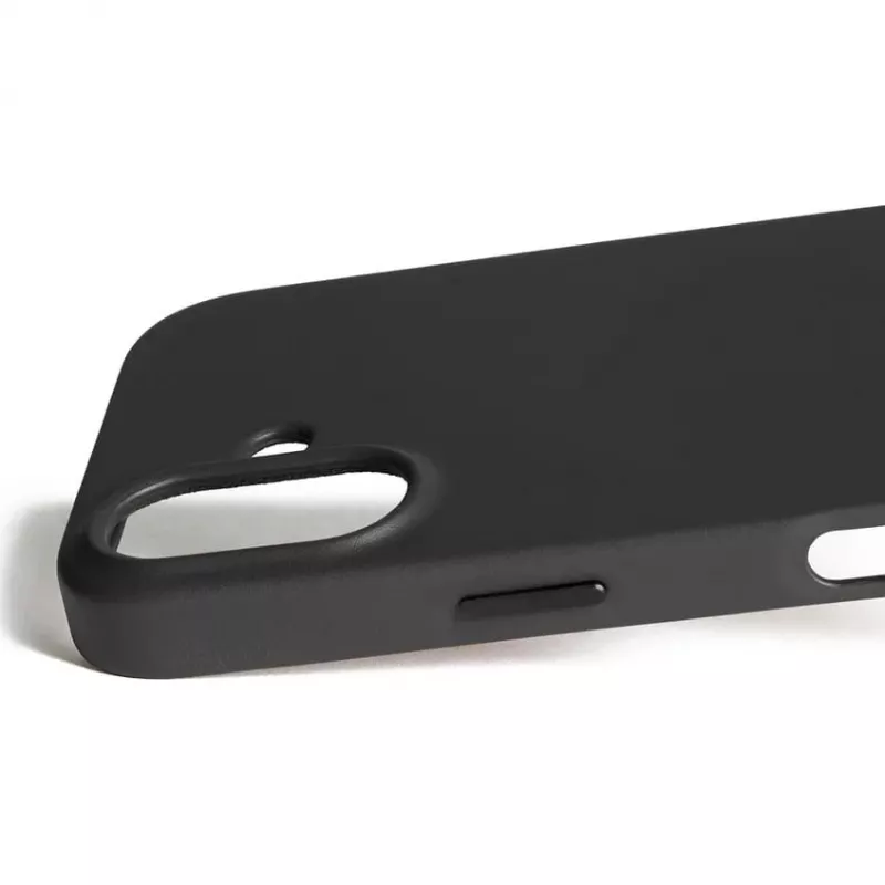 Mujjo Full Leather Case MagSafe puzdro pre iPhone 17 čierna