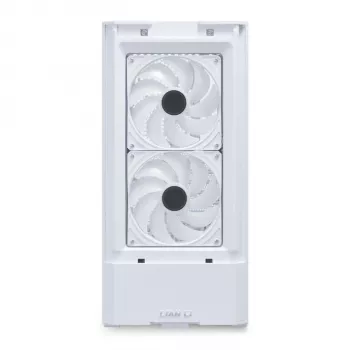 Midi-Tower PC skriňa Lian Li LANCOOL 207 — biela, priehľadný panel, podporuje ATX/MicroATX/MiniITX, bez napájacieho zdroja