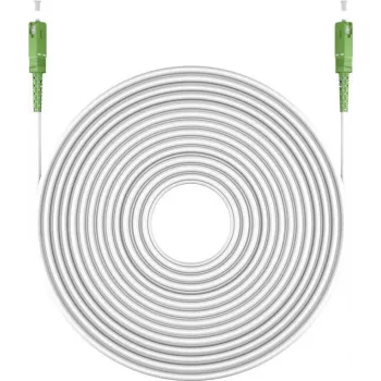 Goobay 59604 optický kábel 20 m SC/APC FTTH OS2 biely (59604)