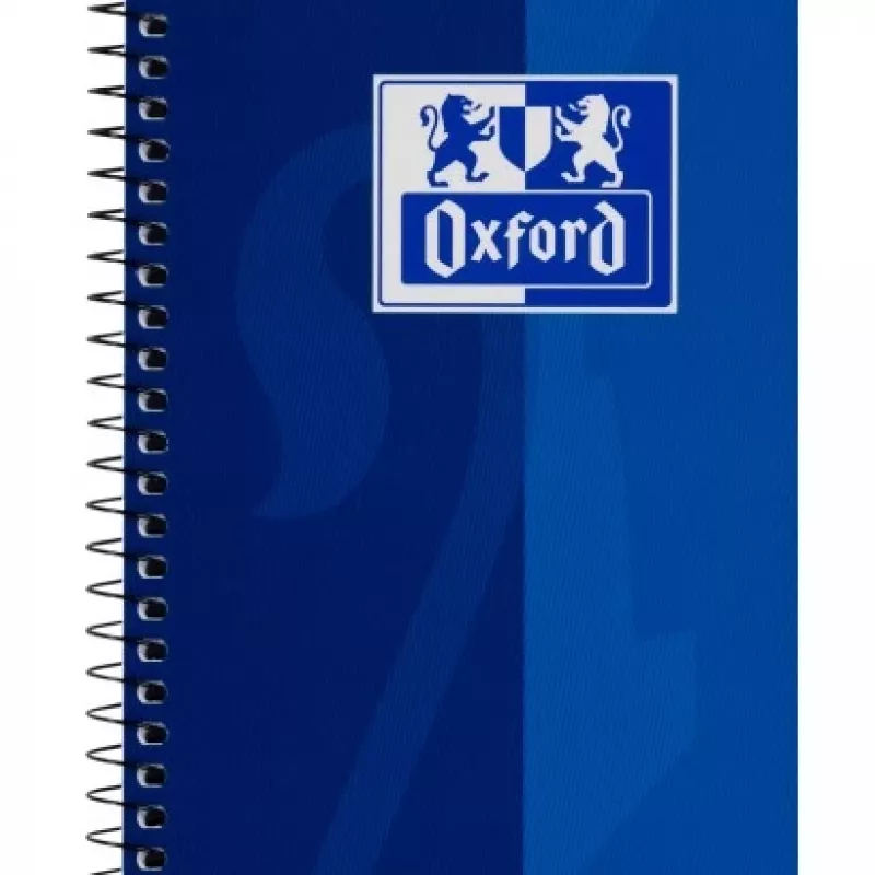 Oxford College zošit A4, 80 listov, kockovaný s vnútorným okrajom, 90 g/m², modrý (100050358)