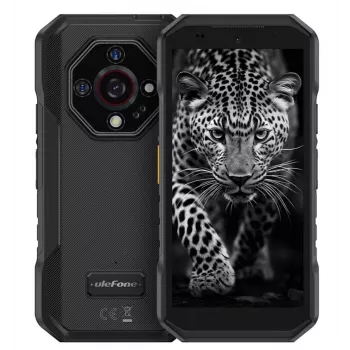 UleFone Armor X32 — 5,65 palca (14,3 cm), Android 14, 6 GB RAM, 128 GB, 48 MP trojitá kamera, 5500 mAh, IP68/IP69K, Dual SIM, čierny