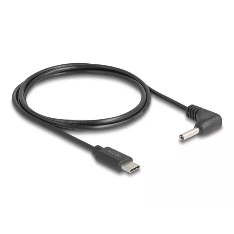 DeLOCK 85393 Napájací kábel čierny 1,5 m USB-C 3,5 x 1,35 mm