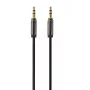 Gembird kábel CCAP-444-0.75M (jack samec M - jack samec M, 0,75m, čierny) audio kábel 3,5mm čierny (CCAP-444-0.75M)