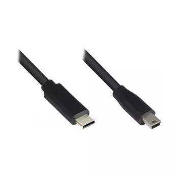 Good Connections USB2.0 kábel C-Mini B 5pin. čierny 5m