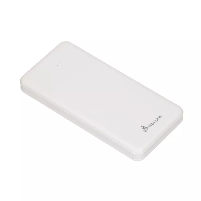 Powerbanka Extralink EPB-078W 10000 mAh biela, USB-C, 10 W výstup, nabíja až 2 zariadenia