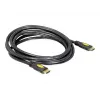 Kábel HDMI High Speed s Ethernetom Delock 82455, HDMI-A zástrčka – HDMI-A zástrčka (19-pinový), 4K, 5 m, čierny