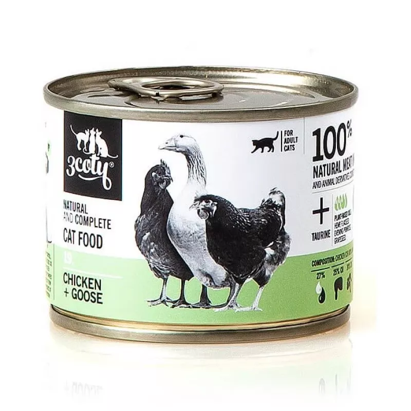 3COTY 19. Chicken and Goose - mokré krmivo pre mačky - 180 g