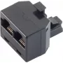 Káblový spoj ShiverPeaks BS71230-6 3xRJ-12 čierna