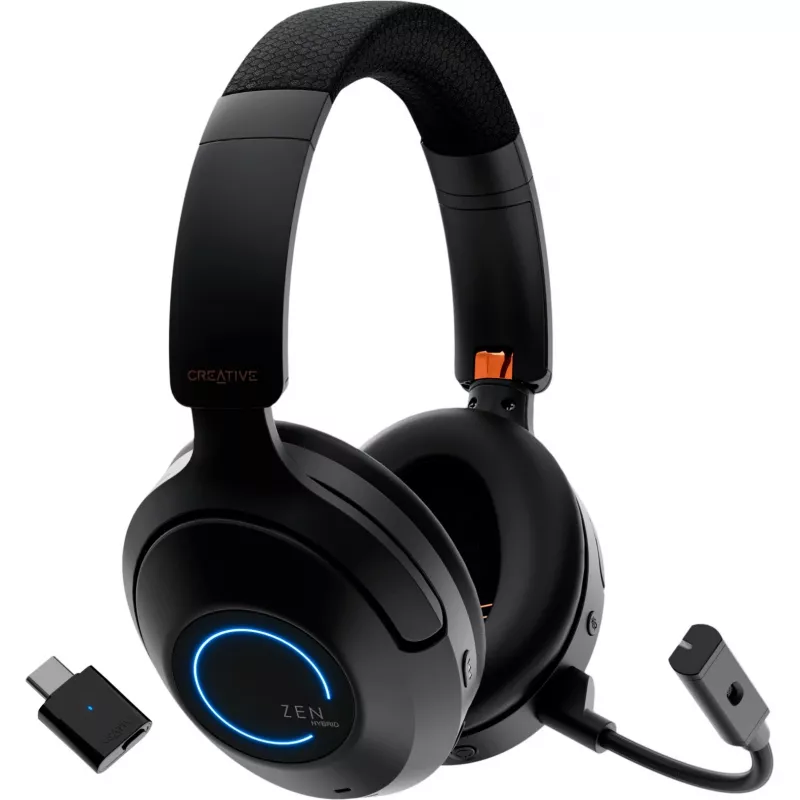 Creative 51EF1040AA001 Zen Hybrid Pro Bluetooth On-Ear headset čierny