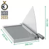Leitz Precision Home Office rezačka papiera A3, 10 listov, manuálna svorka, nerez, A3, 80 g/m², oceľ