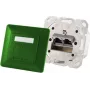Zásuvka 2 x RJ-45 ShiverPeaks 74280-G, Cat6a, 500 MHz, kovové puzdro, zelená
