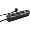 Predlžovacia zásuvka Shelly Plug & Play PS4 Gen4 — 4 zásuvky, 12 A na zásuvku