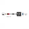 Videokábel adaptér DeLOCK 62994 USB Type-C na VGA 0,2 m čierny