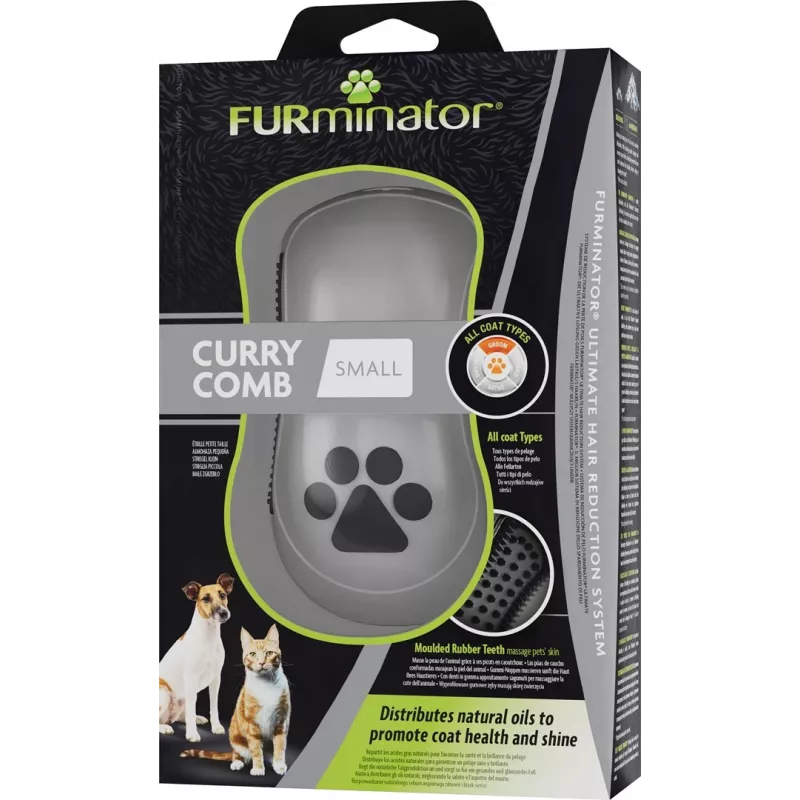 FURminator - gumená kefa pre psov a mačky - S