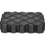 Gumová podložka ks tools 160.0391, univerzálna podporná podložka 155×125×35 mm