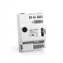 Záložný zdroj SATEL APS-412 12 V 4 A, kompaktný sivý, 77×59×122 mm