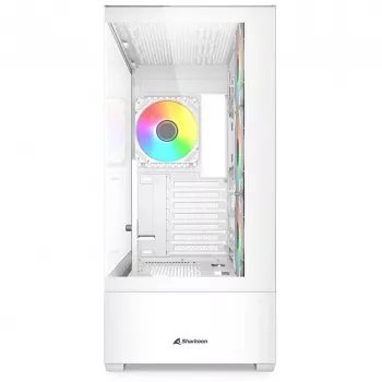 PC skriňa Sharkoon AK6 RGB, ATX, biela