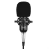 Káblový PC mikrofón MEDIA-TECH MT397K so vstupom XLR, stojan na stôl, 2,4 m kábel, 20–20000 Hz, citlivosť -32 dB