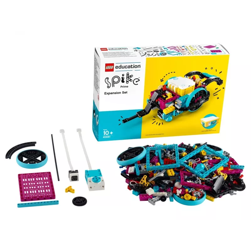 LEGO Education Spike Prime rozširujúca sada 45681 — 604 dodatočných LEGO kompatibilných prvkov pre vyučovacie projekty