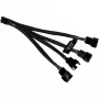 RGB rozdeľovací kábel Alphacool 18682 čierny plast 150 mm
