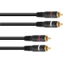 Cinch kábel Omnitronic 30209375, 2xRCA na 2xRCA, dĺžka 5 m