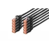 DIGITUS CAT6 S-FTP patch kábel 2 m, 10 ks čierny (DK-1644-020-BL-10)
