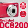 AgfaPhoto Compact Realishot DC8200 1/3.2 kompaktný fotoaparát 18 MP CMOS 4896 x 3672 pixelov červený (DC8200RD)