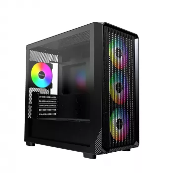 Montech X5M (B) Micro Tower PC skriňa – Micro-ATX/Mini-ITX, 3x120mm vpredu, 1x120mm vzadu, podporuje ATX napájacie zdroje, 2x3,5