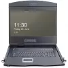 19 palcová LCD KVM konzola DIGITUS DS-72211-5US, 16-port Cat 5, 1366x768, US International klávesnica