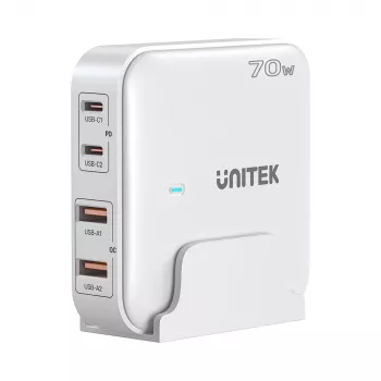 Stolová nabíjačka Unitek P1228AWH01-EU 70W 2×USB-A 2×USB-C