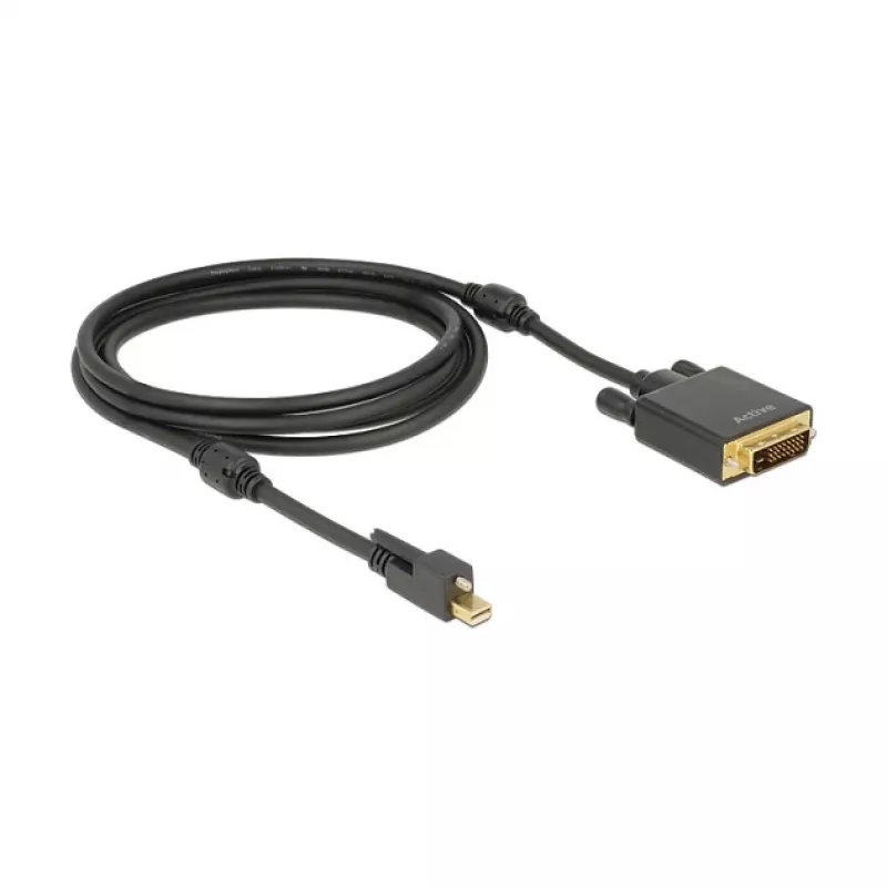 Videokábel adaptér DeLOCK 83726 Mini DisplayPort na DVI 2 m čierny